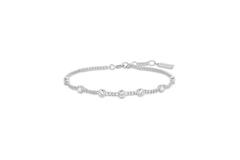  Melodic Poet - Bracelets with stone - Silver / Rhodium plated - Zirconia - 18,5cm